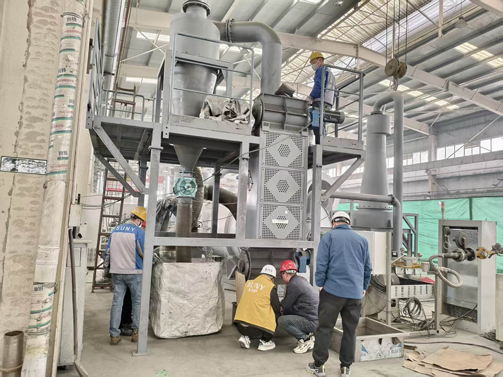 折流分選機鋰電池客戶帶料試機圓滿成功